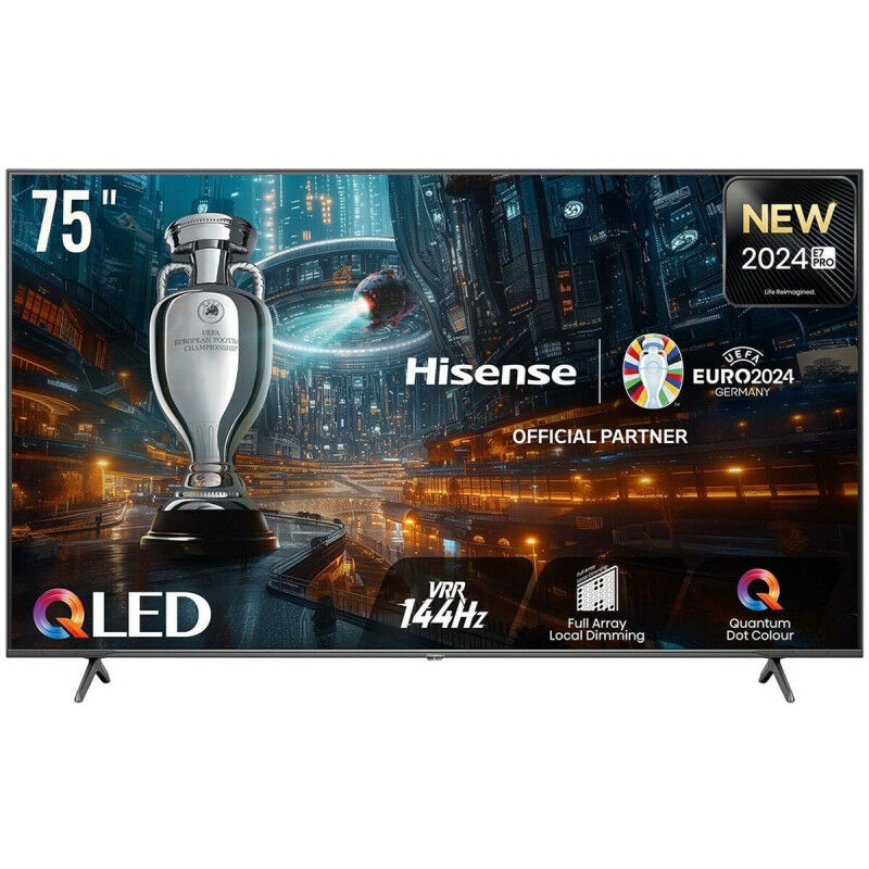 "Hisense 75E7NQ 75" 4K UHD QLED - TV Ultra HD de Qualité Supérieure"