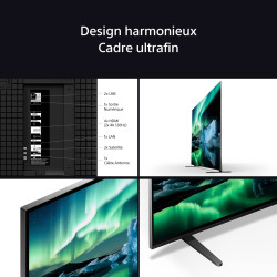 "Sony Bravia K55XR80PAEP 55" OLED 4K UHD - Qualité d'image supérieure"