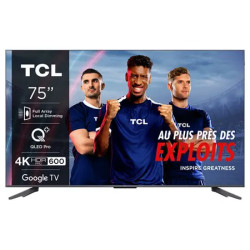 "TV TCL 75C655 75" 4K UHD QLED : Achetez en Ligne au Meilleur Prix"