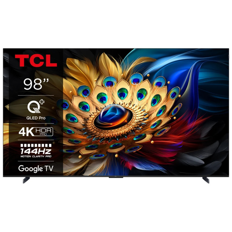 "Obtenez le TCL 98C655 98" 4K UHD QLED | Qualité d'image exceptionnelle | Achetez maintenant en ligne"