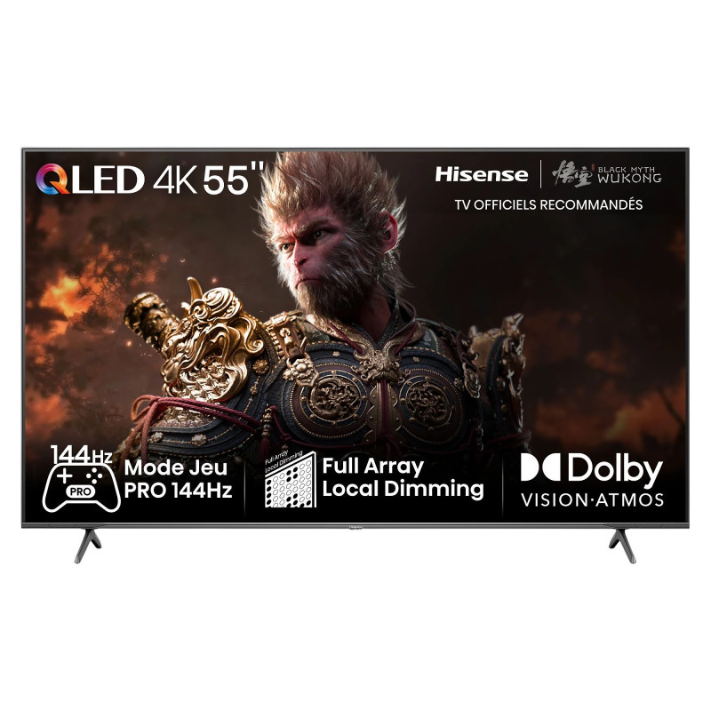 "Hisense 55E7NQ 55" 4K UHD QLED - Qualité d'image exceptionnelle | Achat TV"