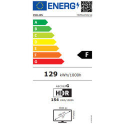 Philips 75 TV LED 4K UHD - Qualité d'image époustouflante et fonctionnalités intelligentes