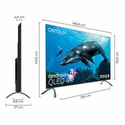 75 Téléviseur Cecotec V2 Série VQU20075 4K UHD QLED - Expérience de Visionnage Ultime