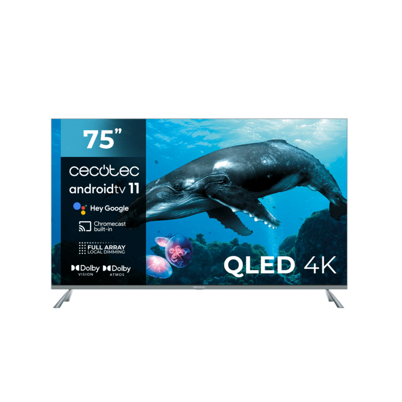 75 Téléviseur Cecotec V2 Série VQU20075 4K UHD QLED - Expérience de Visionnage Ultime