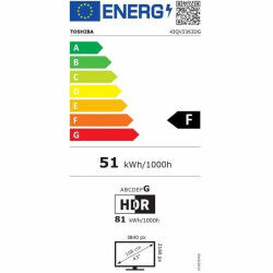 Découvrez la 4K UHD avec le téléviseur Toshiba 43QV3363DG QLED